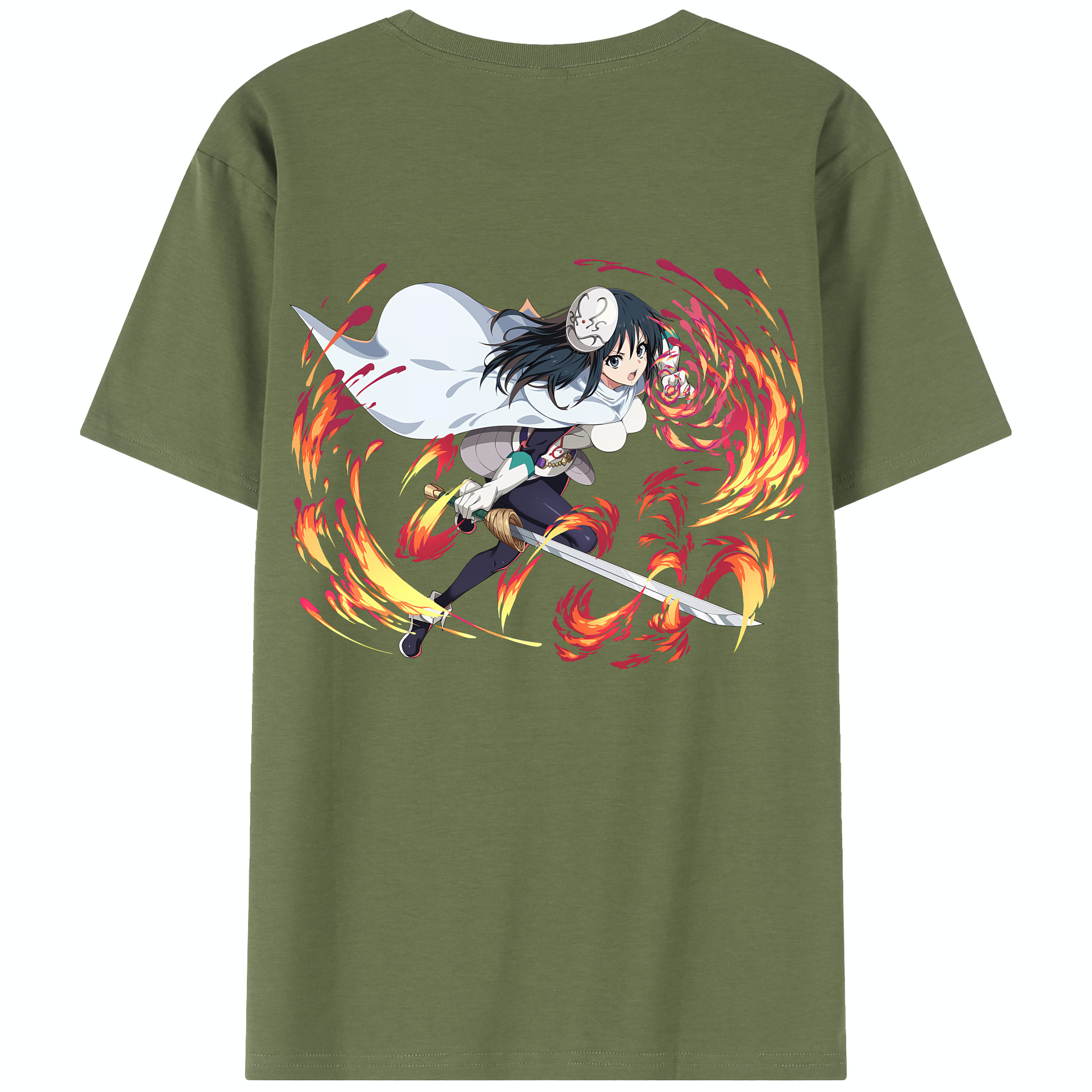 （画像用） 転スラ Regarding Reincarnated to Slime 綿100％半袖Tシャツ（背面プリント）